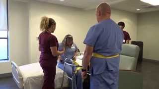 Physical Therapy Transfer Training  How To Transfer From Wheelchair To Bed [upl. by Kalasky1]