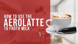 How To Use the AeroLatte To Froth Milk [upl. by Lliw939]