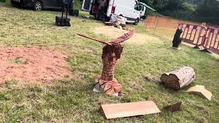 A fabulous range of wooden sculpture at Caerleon festival 2024 [upl. by Naman]