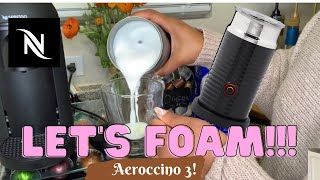 How To Foam Milk With Aeroccino 3 Make Coffee With Foam Tips amp Tricks  Easy Foamed Latte Recipe [upl. by Rabelais]