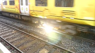 Merseyrail 507 009 making arcs at Birkdale station [upl. by Baskett257]